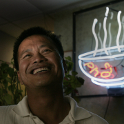 Phuoc Pham opened Ha Noi Pho with his wife, Khanh Pham, in December. He traveled to Vietnam to learn all the traditional recipes. &quot;We are one of the only places that makes the broth from beef bones. 