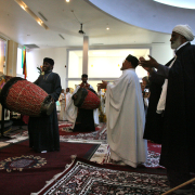 Men join in dance and song that was part of an Ethiopian service Sunday morning October 1, 2006 in the new Ethiopian Orthodox Tewahedo Church, 16200 E. Colfax in Aurora. 