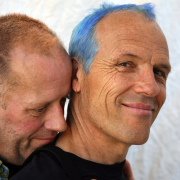 Idaho natives, John Kidd and his partner of 13 years, Dwight Davidson pose for a portrait 