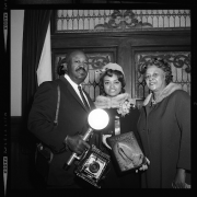 Burnis McCloud (left) and friends