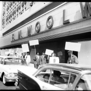 Protest outside Woolworth's