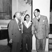 Clarence Holmes (left) and Duke Ellington (right)