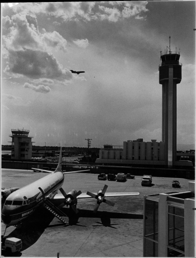 Stapleton air traffic control tower, Rocky Mountain News, 1965 