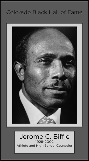 Jerome C. Biffle, 1928-2002, athlete and high school counselor