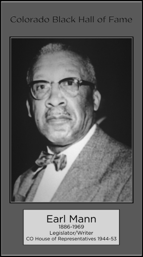 Earl Mann, 1886-1969, Legislator/Writer, CO House of Representatives 1944-53