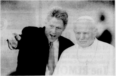 (“President greets the pope in Denver,” 1993, https://www.coloradohistoricnewspapers.org/?a=d&d=SDN19930813-01)