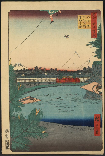 Edo Castle 1857 (Library of Congress)