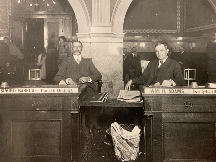 Photo of Casimiro Barela and William Adams