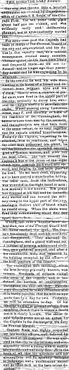 The April 24, 1865 Rocky Mountain News tells the story of Silas' murder the night before