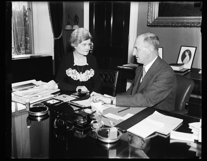 Roche with Treasury Secretary Morgenthau (Library of Congress)