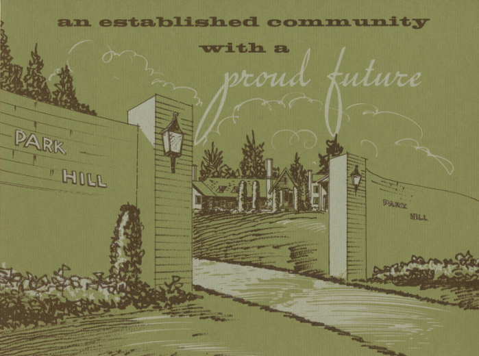 Advertisement for Park Hill neighborhood
