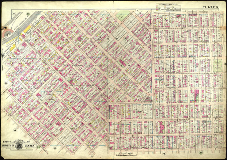 Baist's real estate atlas of surveys of Denver, Col. (Plate 5)