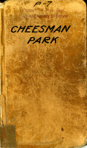 Surveying Notes for Congress Park