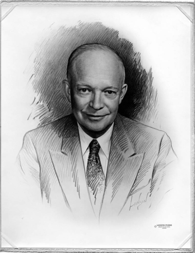 Portrait of President Dwight D Eisenhower