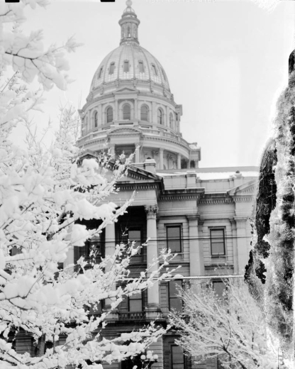View of the Colorado State Capitol Building, Denver, Colorado.