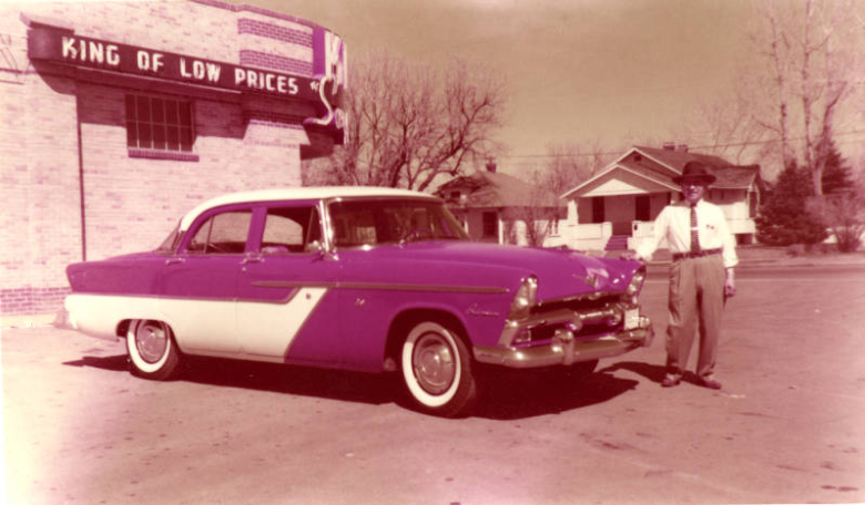 Mr. Aragon in front of first King Soopers
