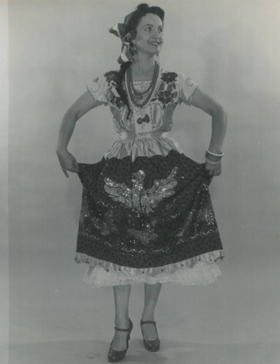 Lena Archuleta as a member of Ballet Espanol, Denver, Colo.