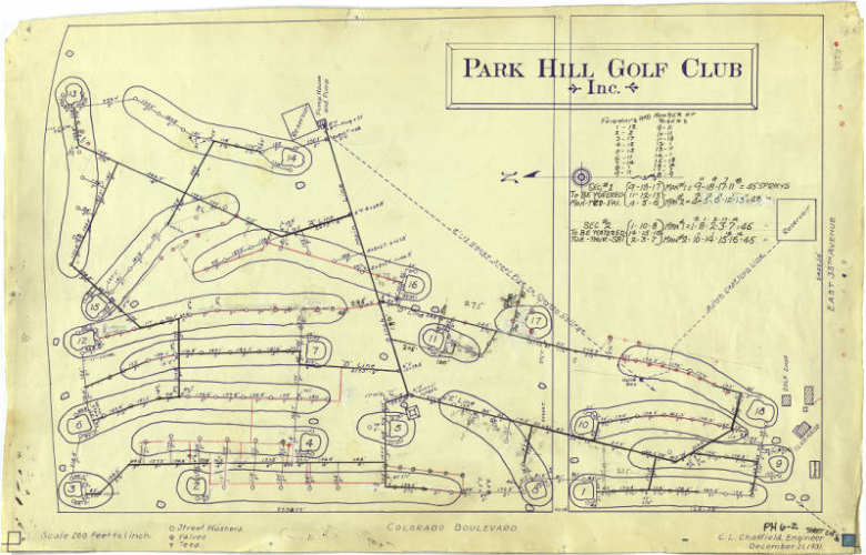 Map of Park Hill Golf Club