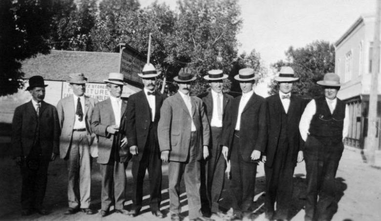 UMW labor organizers and others in Lafayette, Colorado