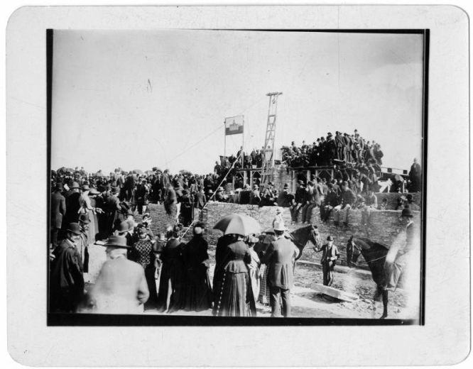 University of Denver, laying a cornerstone