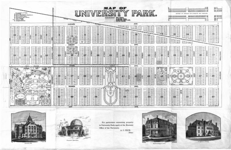 Map of University Park (Denver, Colo.)