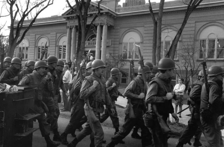 University of Denver, Woodstock West, National Guard troops