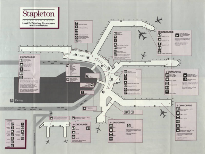 Stapleton International Airport map