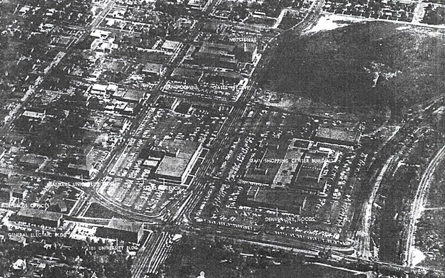 Aerial view of Cherry Creek Shopping Center