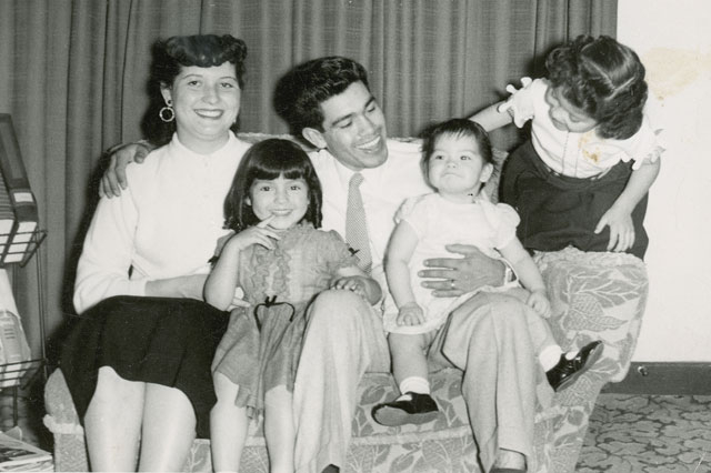 Rodolfo "Corky" Gonzales with his family