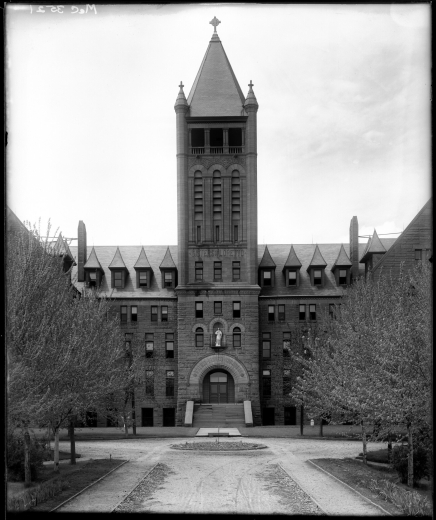 View of the main building at Loretto Heights College in Denver, Colorado (built in 1890, architect Frank E. Edbrooke).