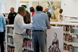 Customers in the Blair-Caldwell African Research Library