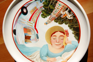 Painted plate