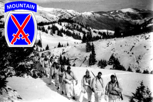 Photo of 10th Mountain Division Troops in whites