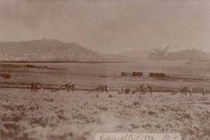 Members of the Penitente community walk on their land