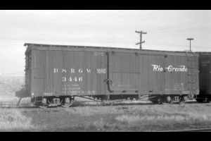 Boxcar. Photographed: Gunnison, Colo., November 17, 1945.
