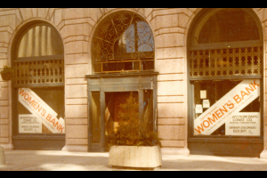 Exterior of the future Women's Bank, circa 1978. The Women's Bank Records, WH2365, Box 1